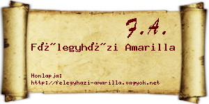 Félegyházi Amarilla névjegykártya